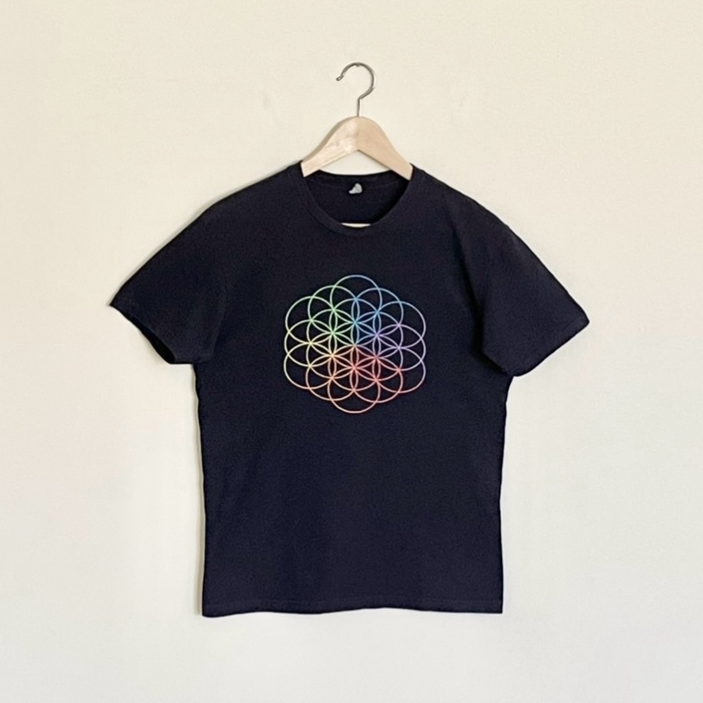 Coldplay 2016 A Head Full Of Dreams World Tour Navy Concert T Shirt Adult Small
